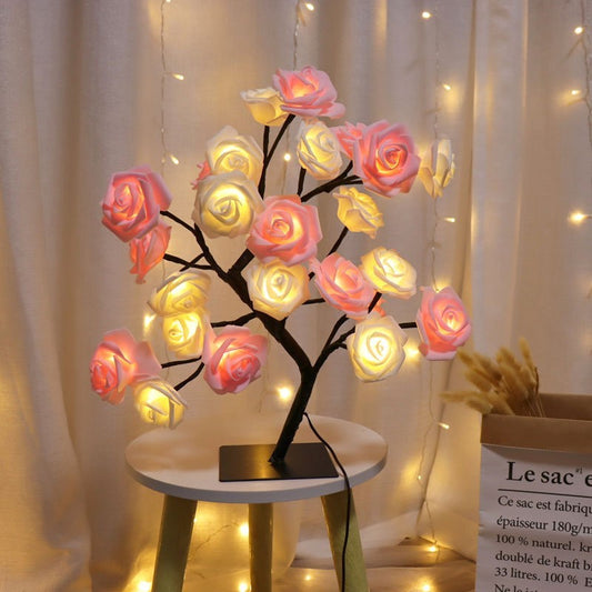 Bedroom Room Rose Tree Lamp